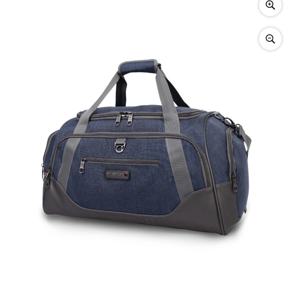 SwissTech Excursion Blue 24" Travel Duffel 24 X 10.5 X 12 With Shoulder Strap